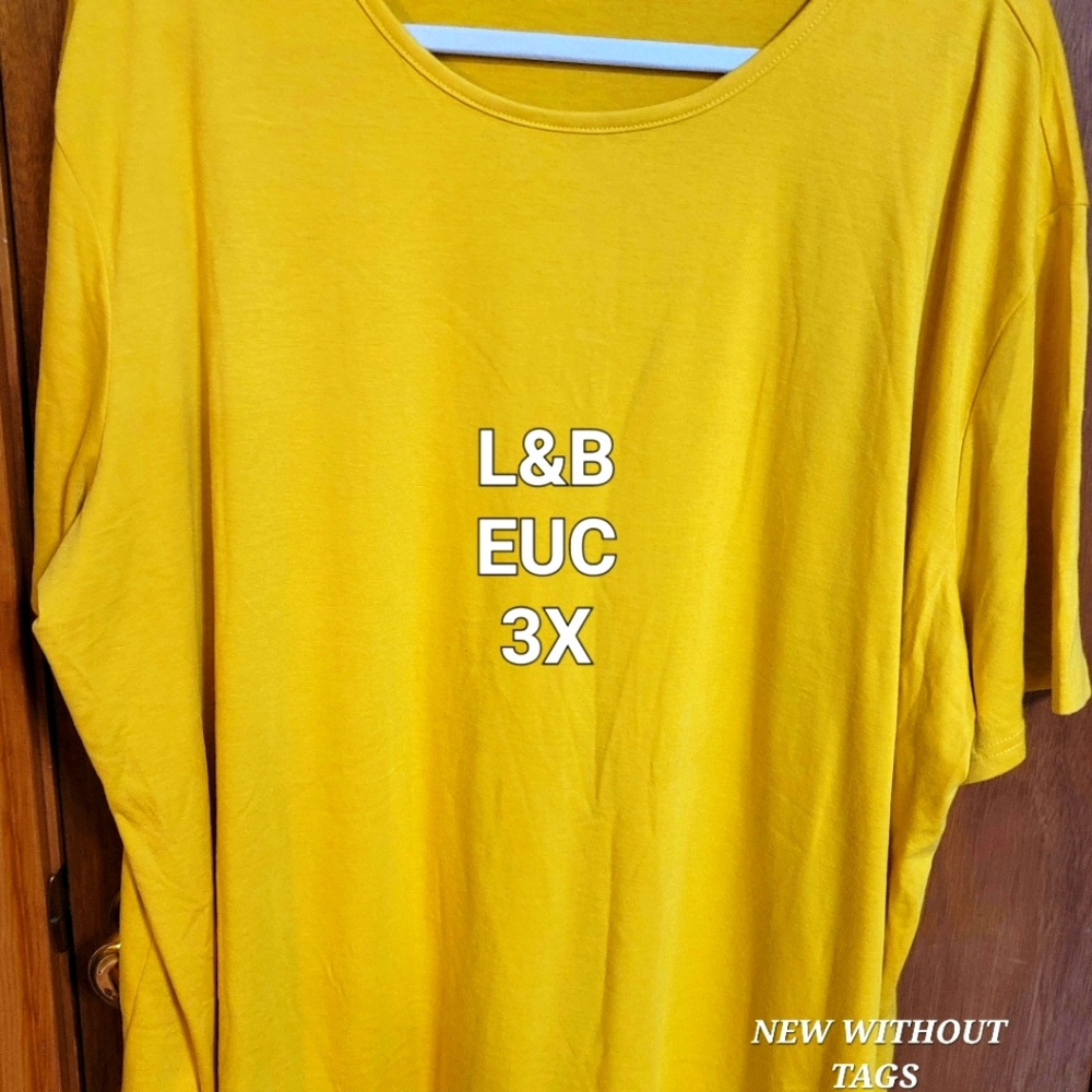 EUC L&B GOLD TSHIRT TOP